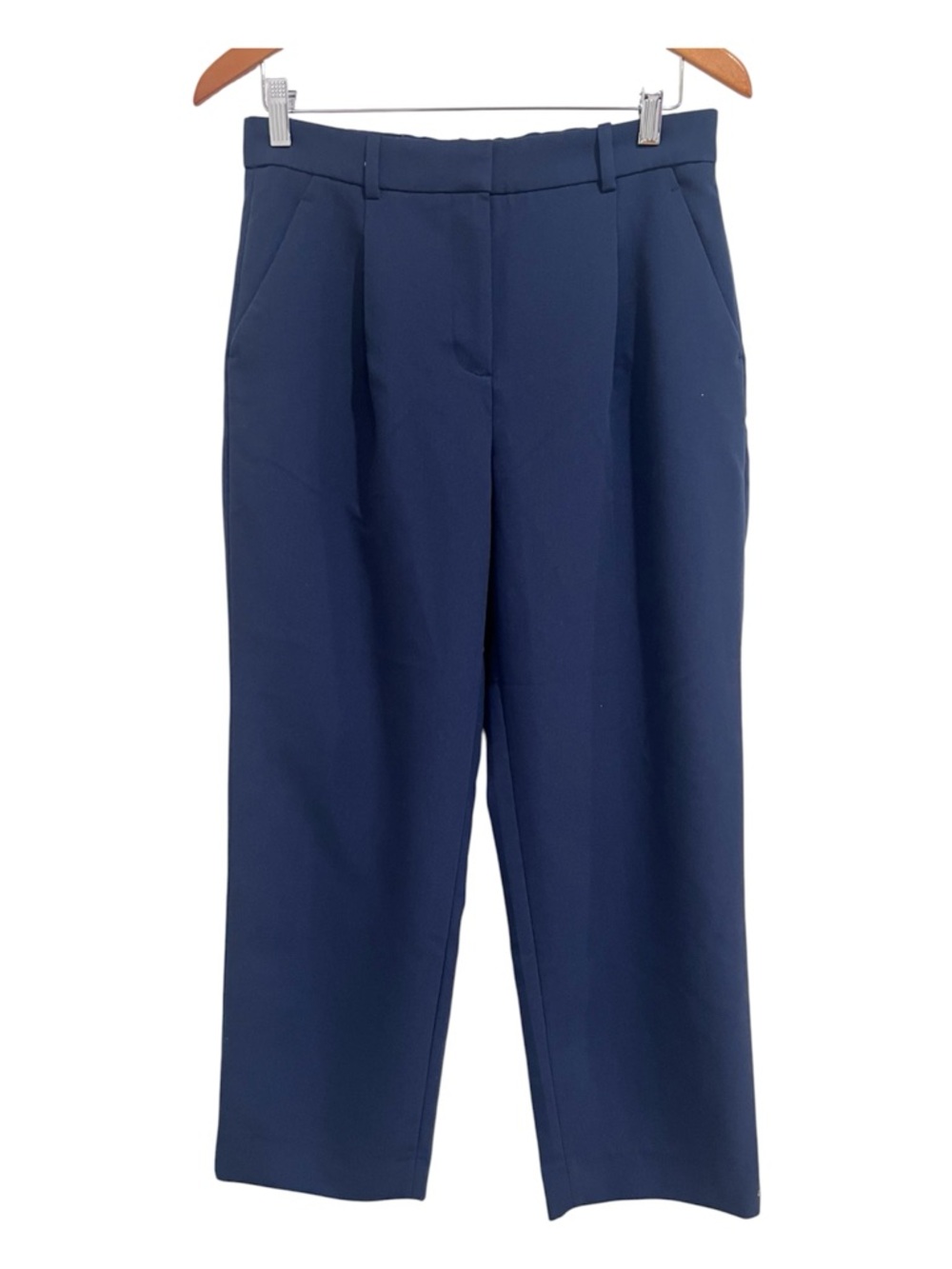 EUC Abercrombie & Fitch Navy Tailored Straight Leg Trouser